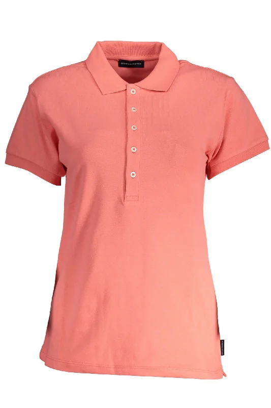 Pink Cotton Women Polo Shirt Women’s light cotton polo shirt