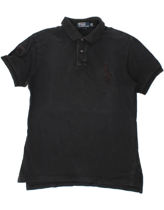 POLO RALPH LAUREN Mens Polo Shirt Large Black CottonWomen’s polo for golf