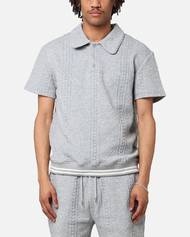 XXIII Danny Knit Polo Shirt GreyWomen’s comfortable polo top