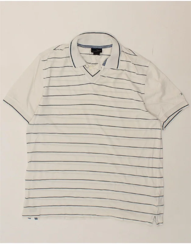 MARLBORO CLASSICS Mens Polo Shirt Large White Striped CottonWomen’s light polo shirt design