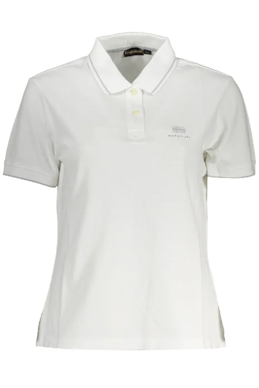 White Cotton Women Polo Shirt Women’s comfy polo shirt look