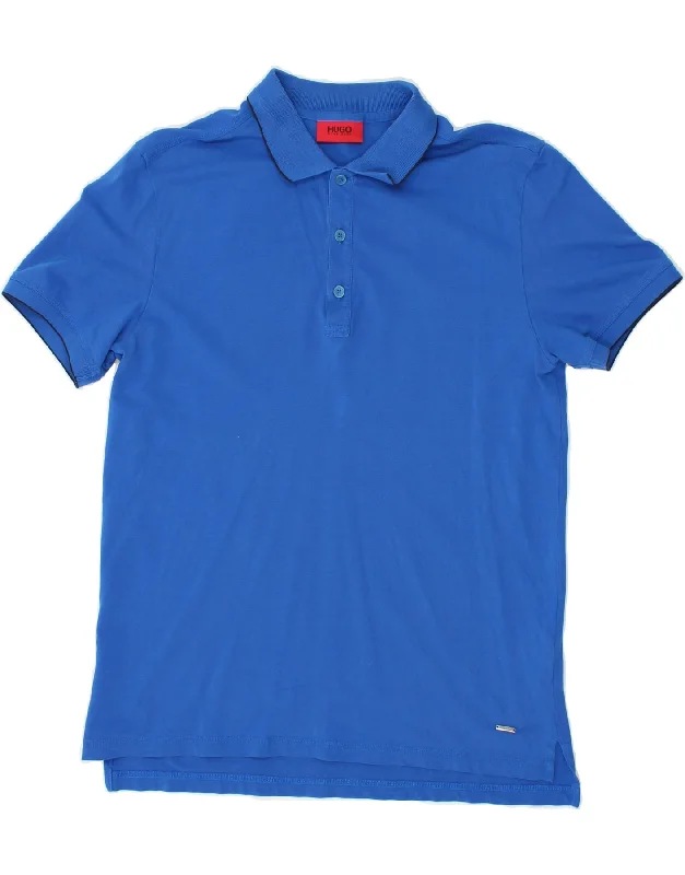 HUGO BOSS Mens Polo Shirt Medium Blue CottonPolo shirt women’s slim fit