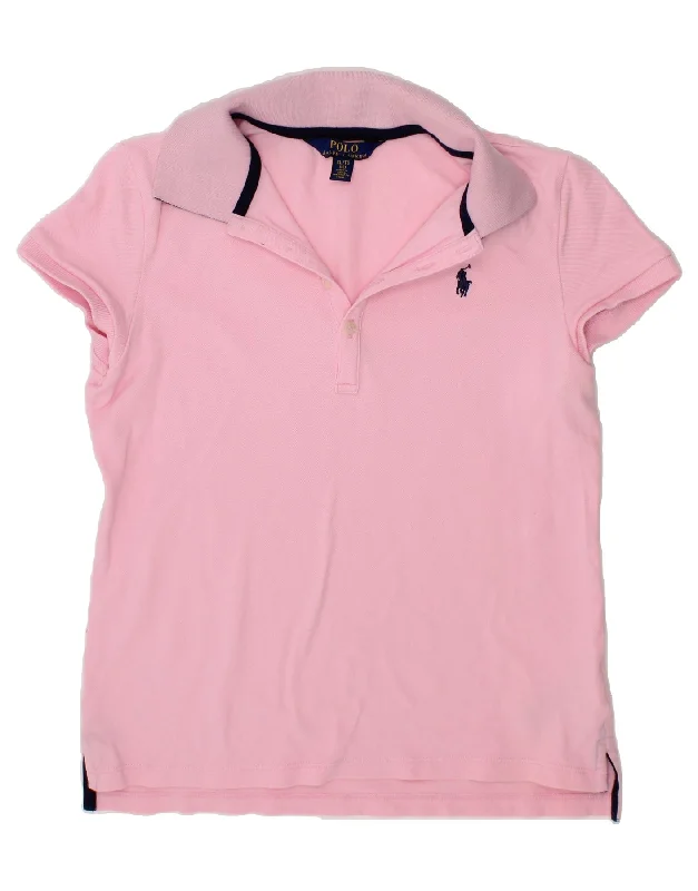 POLO RALPH LAUREN Girls Polo Shirt 15-16 Years XL Pink CottonWomen’s comfortable summer polo shirt