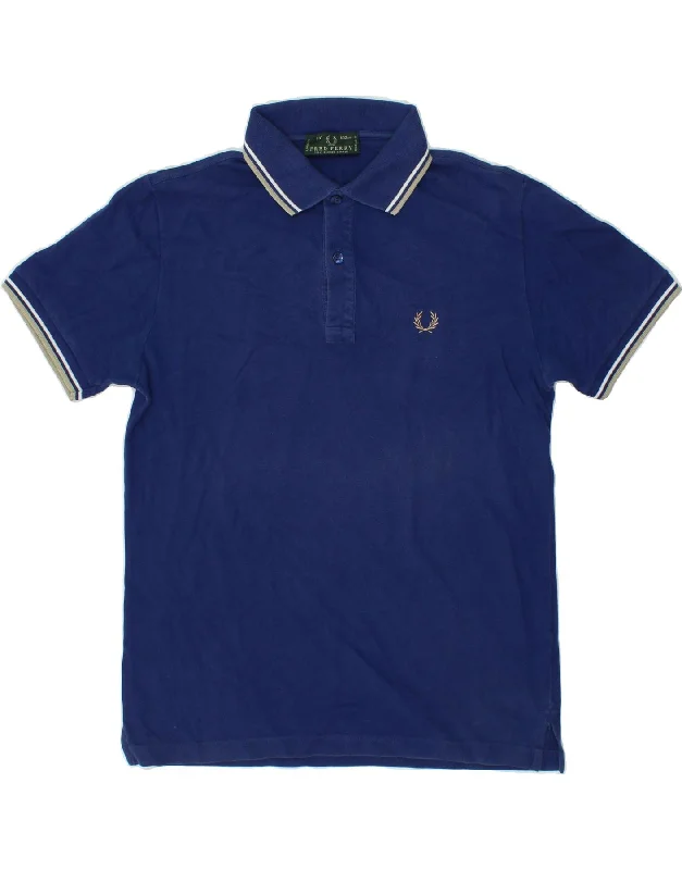 FRED PERRY Mens Polo Shirt Medium Navy Blue CottonWomen’s polo shirt with design