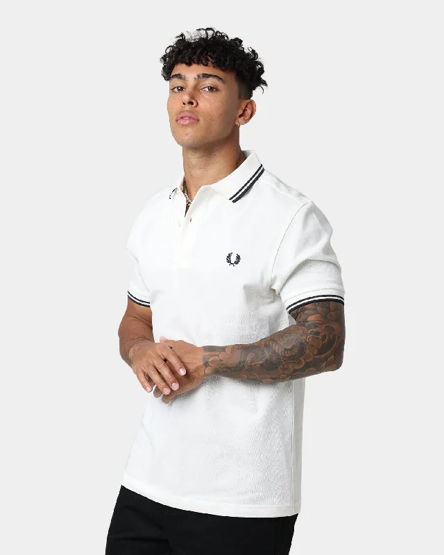 Fred Perry Twin Tipped Polo Shirt Ecru/Dark GraphWomen’s polo with stripes