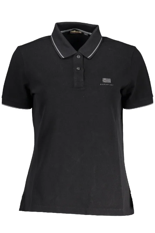 Black Cotton Women Polo Shirt Polo shirt women’s for weekend