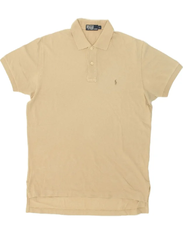 POLO RALPH LAUREN Mens Polo Shirt Large Beige CottonElegant women’s polo shirt design