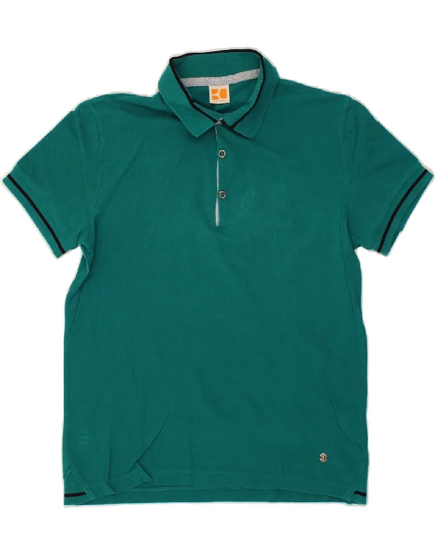 HUGO BOSS Mens Polo Shirt Small Green CottonTrendy women’s polo shirt style