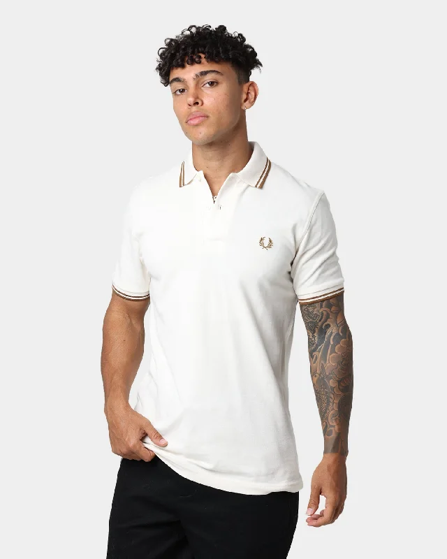 Fred Perry Twin Tipped Polo Shirt EcruPolo shirt women’s comfortable outfit