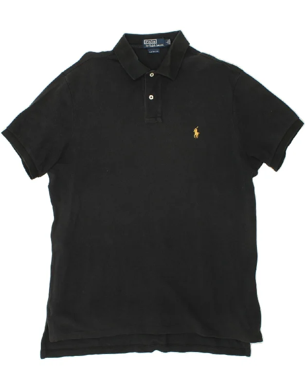 POLO RALPH LAUREN Mens Custom Fit Polo Shirt Large BlackWomen’s modern polo shirt design