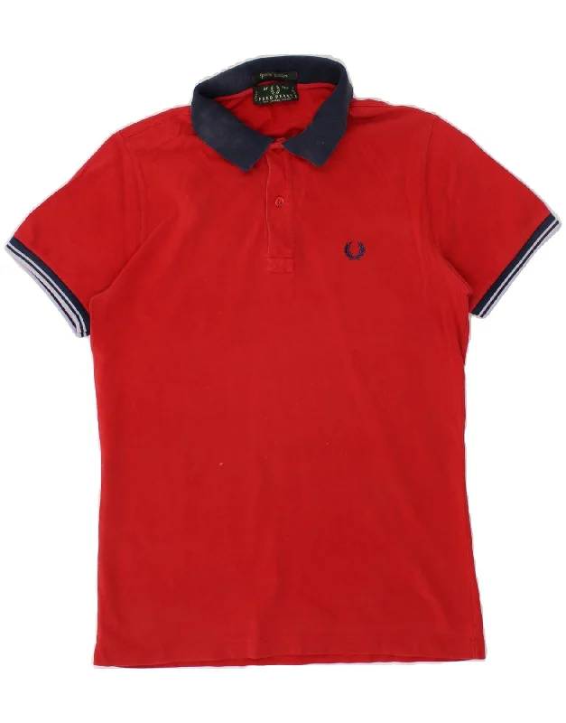 FRED PERRY Mens Special Edition Polo Shirt Medium Red CottonWomen’s relaxed fit polo shirt