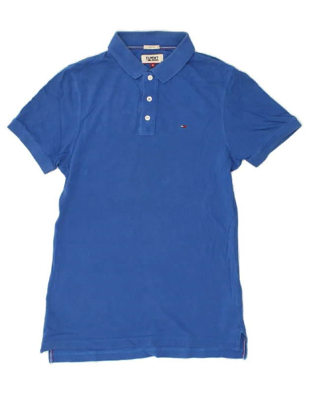 TOMMY HILFIGER Mens Slim Fit Polo Shirt Small Blue CottonPolo shirt women’s for holiday