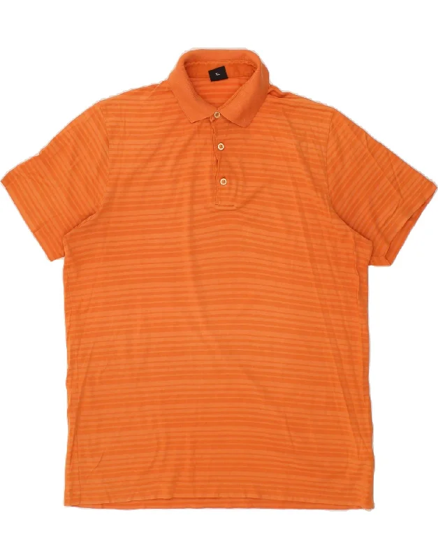 HUGO BOSS Mens Polo Shirt XL Orange StripedWomen’s breathable polo shirt look