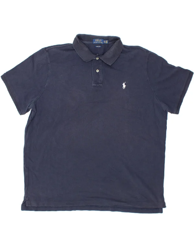 POLO RALPH LAUREN Mens Tall Classic Fit Polo Shirt XL Navy BlueWomen’s basic polo shirts design