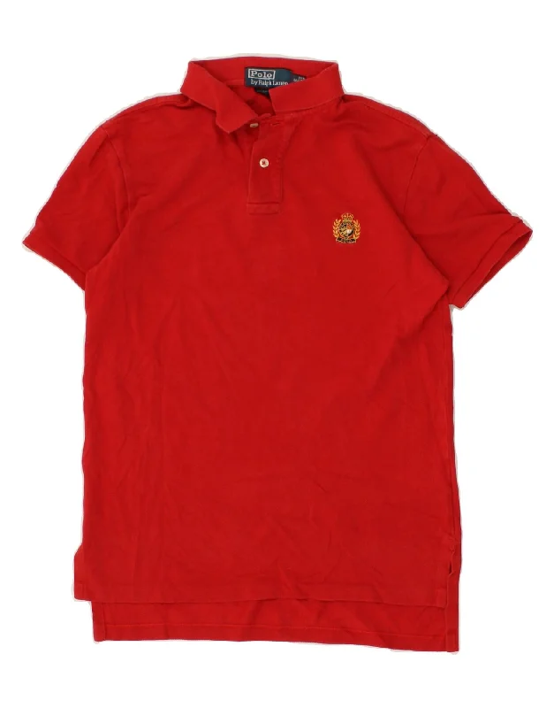 POLO RALPH LAUREN Mens Custom Fit Polo Shirt Small Red CottonWomen’s lightweight polo shirt casual