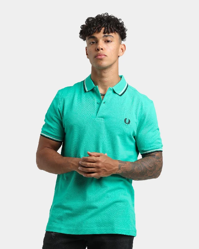 Fred Perry Twin Tipped Polo Shirt Dark MintSlim-fit polo women shirt