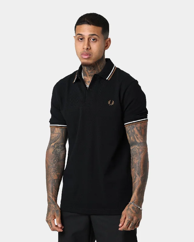 Fred Perry Twin Tipped Polo Shirt BlackWomen’s light polo shirt casual