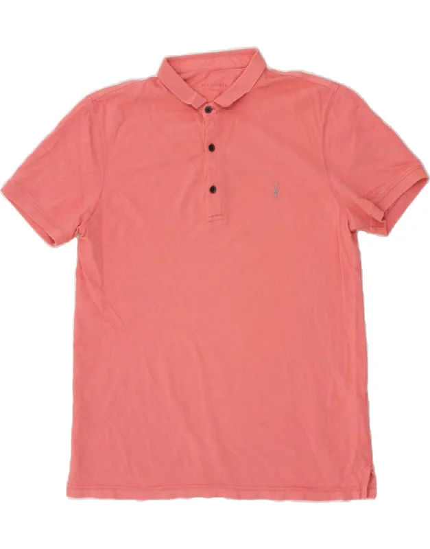 ALL SAINTS Mens Polo Shirt Medium Pink CottonWomen’s comfy polo shirt look