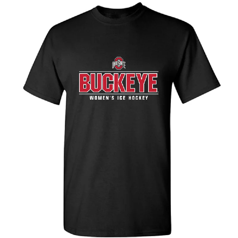 Ohio State - NCAA Women's Ice Hockey : Jocelyn Amos - Classic Shersey T-Shirt-- Silk Blend Satin Velvet