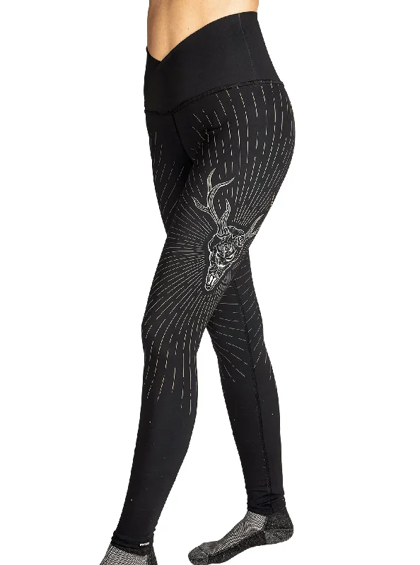 Artemis Golden Deer Dream Legging Comfortable Slip-On Compression Leggings