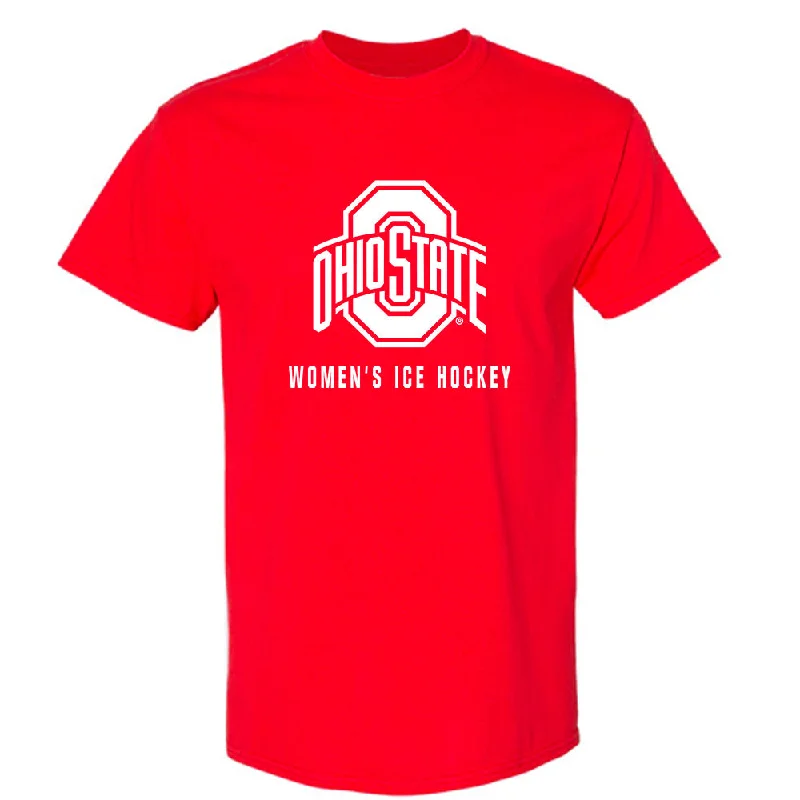 Ohio State - NCAA Women's Ice Hockey : Lexington Secreto - Classic Shersey T-Shirt-- Ribbed T-Shirt High Neck Heavyweight