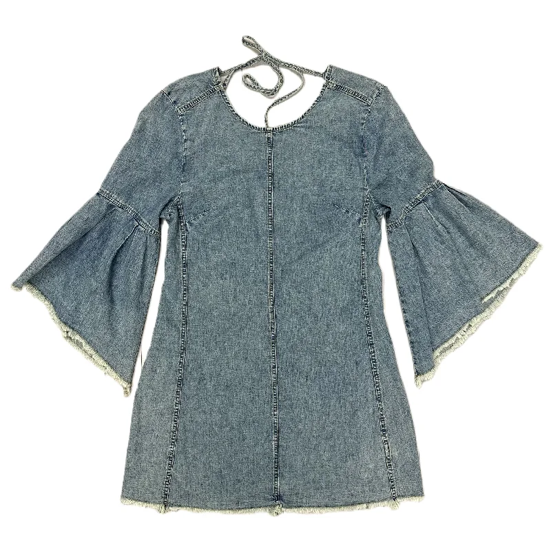 Dress Casual Short By We The Free In Blue Denim, Size: M Tunics Cozy soft