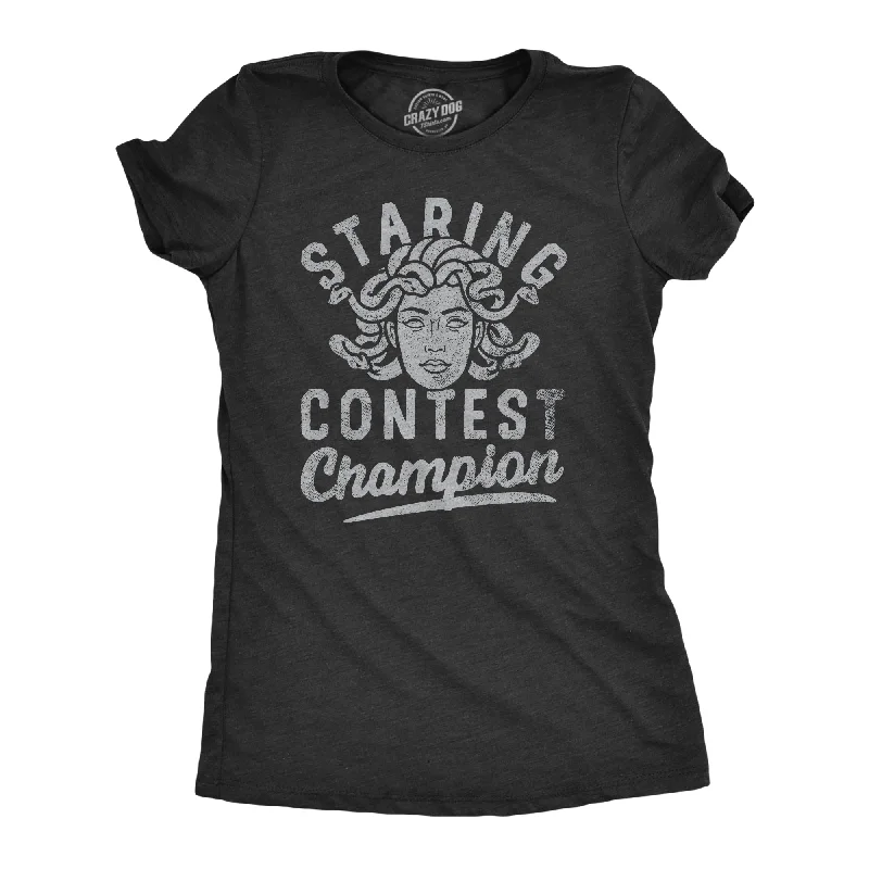 Staring Contest Champion Women's T Shirt-- Boxy Fit Fitted Loose