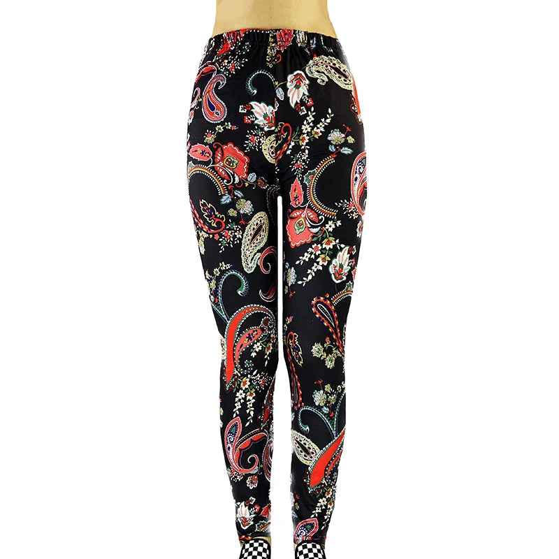 Black Red Paisley