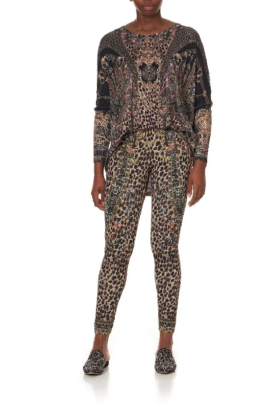 LEGGINGS ABINGDON PALACE Elegant Animal Print Leggings