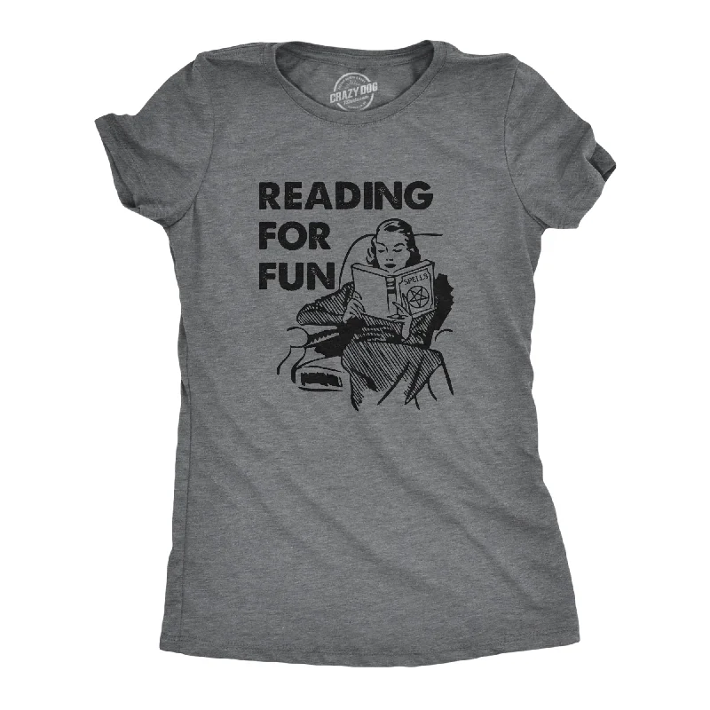 Reading For Fun Women's T Shirt-- Knit Fabric Woven Fabric Fleece Fabric