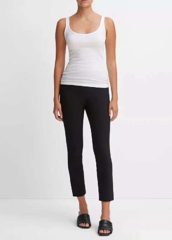 Vince Stitch Front Seam Legging in Black Trendy Spandex Leggings