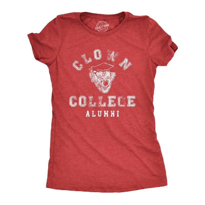 Clown College Alumni Women's T Shirt-- Rayon Fabric Velvet Fabric Corduroy Fabric