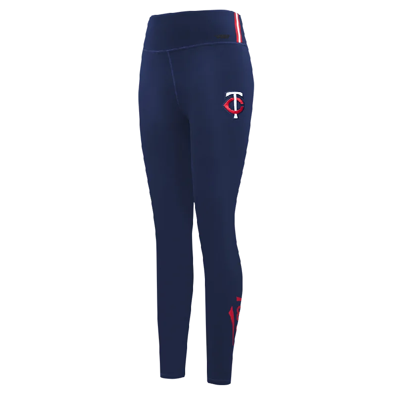 MLB MINNESOTA TWINS CLASSIC WOMEN'S JERSEY LEGGING (MIDNIGHT NAVY) Cozy Reflective Detail Leggings