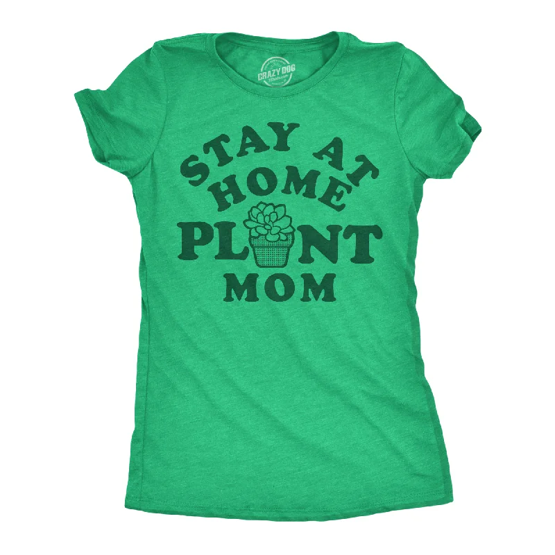 Stay At Home Plant Mom Women's T Shirt-- Handmade Hand-knitted Hand-woven