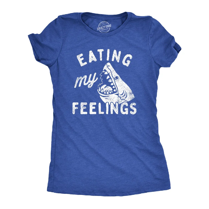 Eating My Feelings Women's T Shirt-- Cotton Fabric Linen Fabric Terry Fabric