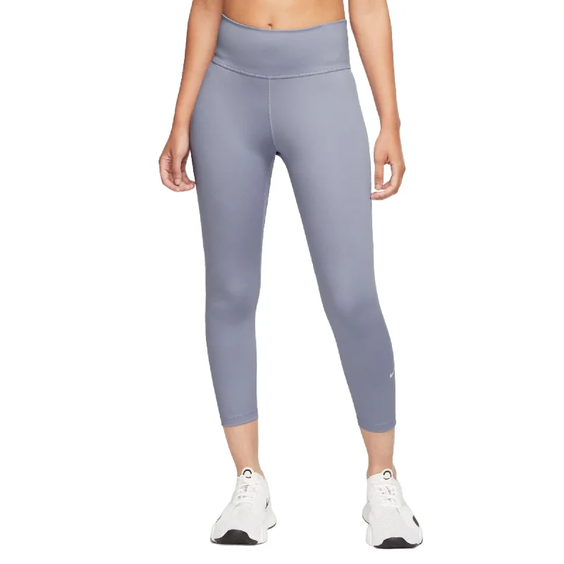 Nike Womens Dri-FIT One Mid-Rise Cropped Leggings Stylish Athletic Wear Leggings