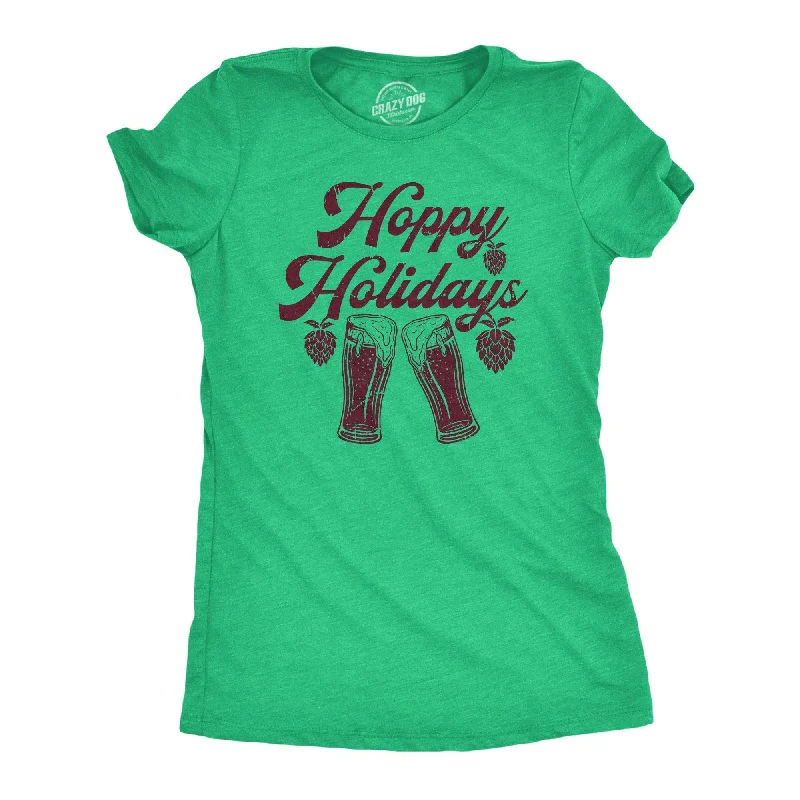 Hoppy Holidays Women's T Shirt-- Lace Blend Ribbed Blend Corduroy Blend