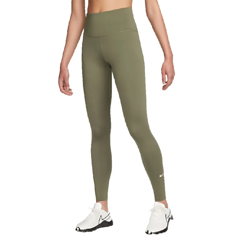 Nike Womens Dri-Fit High Rise Leggings Fashionable Solid Color Tights