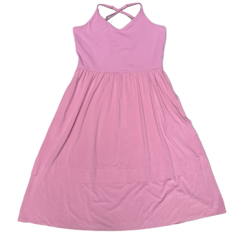 Dress Casual Maxi By Athleta In Pink, Size: L Tunics Sophisticated sleek