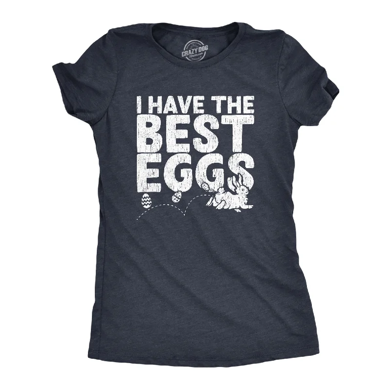 I Have The Best Eggs Women's T Shirt-- Hooded Caped Shawl Collar