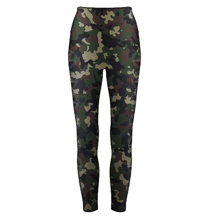 BAG OV BONES - 'Satanic Army' Leggings (Silver) Cozy Warmth Leggings