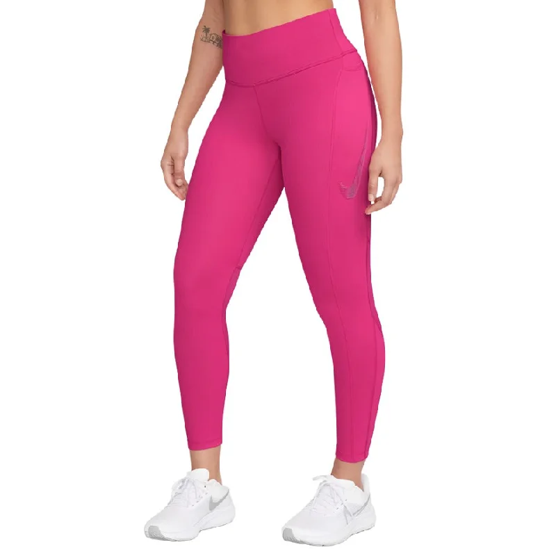 Nike Womens Dri-Fit Mid Rise Leggings Fashionable Sports Compression Leggings