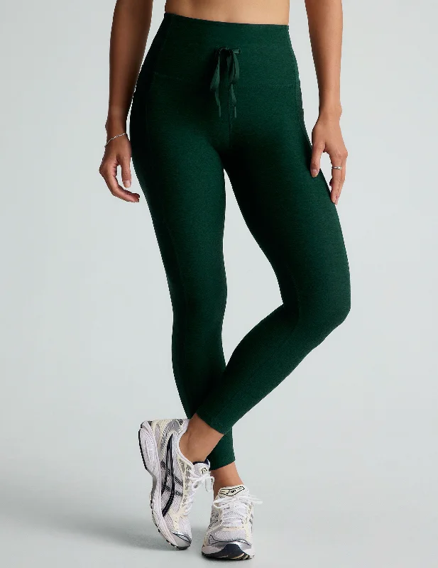 Spacedye Go Pocket Legging Spruce Cozy Mid-Rise Workout Leggings