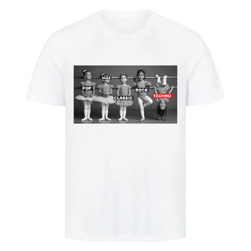 "Techno Ballerinas" Techno T-Shirt-- Anti-Shrink Durable Soft