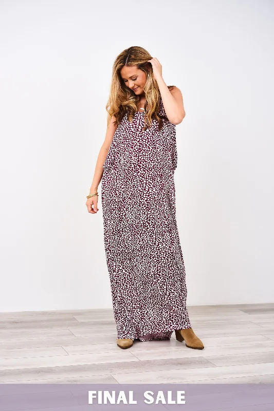 Latched Mama Cocoon Maxi Nursing Dress - Final Sale Tunics Fleece cozy