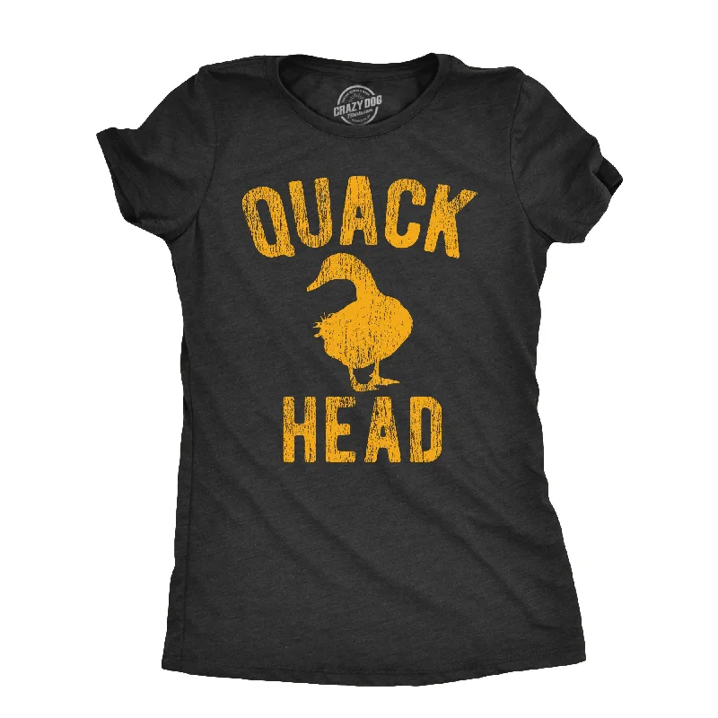 Quack Head Women's T Shirt-- Hooded Caped Shawl Collar