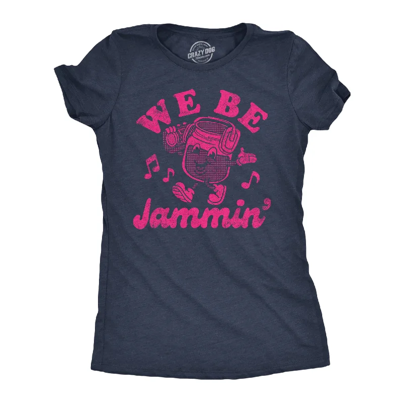 We Be Jammin Women's T Shirt-- Spandex Blend Rayon Blend Denim Blend