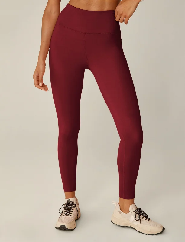 Powerbeyond Midi Legging Merlot Trendy Cut-Out Activewear Leggings