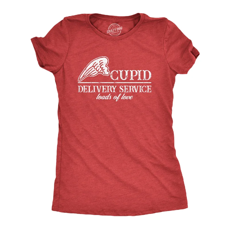 Cupid Delivery Service Women's T Shirt-- Graphic Embroidered Appliqued