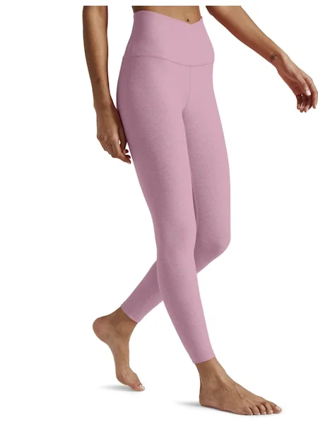 Spacedye At Your Leisure Leggings Pink Haze Fashionable Minimal Active Leggings